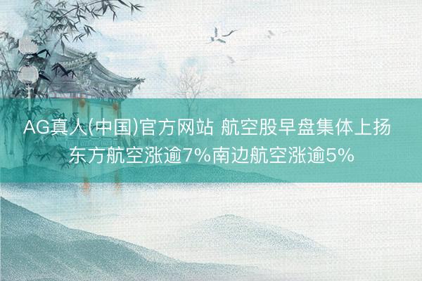 AG真人(中国)官方网站 航空股早盘集体上扬 东方航空涨逾7%南边航空涨逾5%
